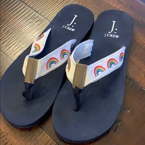 J. Crew flip flops